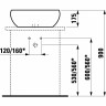 Раковина накладная LAUFEN IL BAGNO ALESSI 52x52 8.1897.1.400.104.1